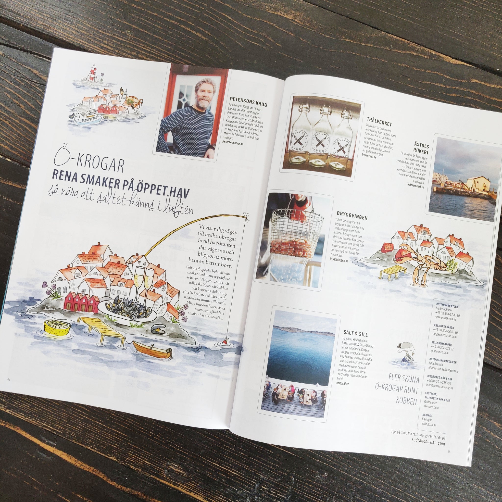 My illustrations in the tourist magazine Experience