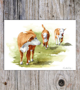 Cows A5 card