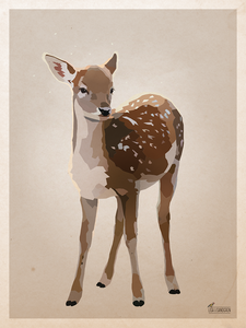 Deer skid - Posters in 2 sizes