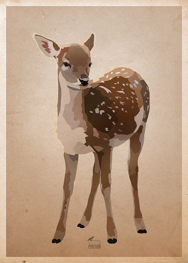Deer skid - Posters in 2 sizes
