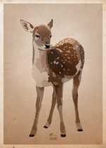 Load image into Gallery viewer, Deer skid - Posters in 2 sizes
